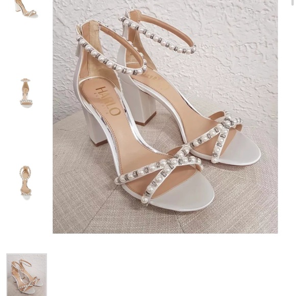 Harlo AU Alexene Low Heel Bridal Shoes- Size 8.5 - Picture 6 of 10